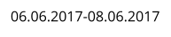 06.06.2017-08.06.2017