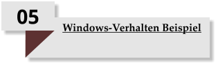 05 Windows-Verhalten Beispiel
